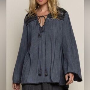 POL Boho long sleeve Relaxed top size S